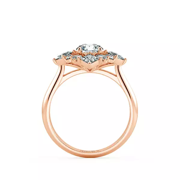 Nhẫn Kim Cương Princess Diamond Halo NKC2508 5